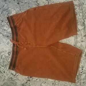 Carbon To Cobalt mens distressed sweat pant shorts